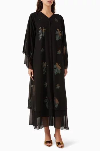 Sequin-embellished Abaya