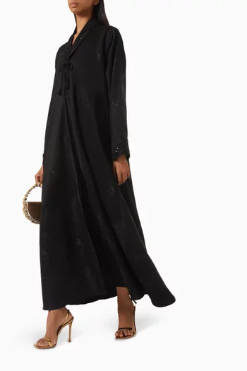 Embroidered Coat-style Abaya