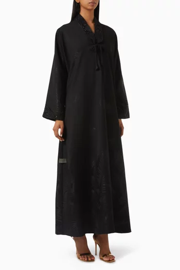 Embroidered Coat-style Abaya