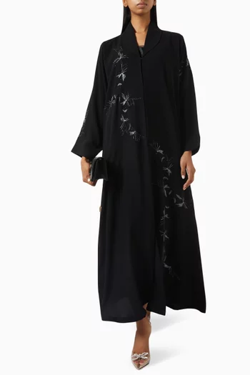 Thread-embroidered Abaya