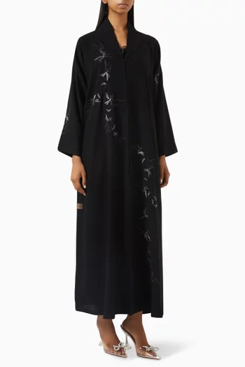 Thread-embroidered Abaya