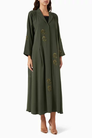 Thread-embroidered Abaya