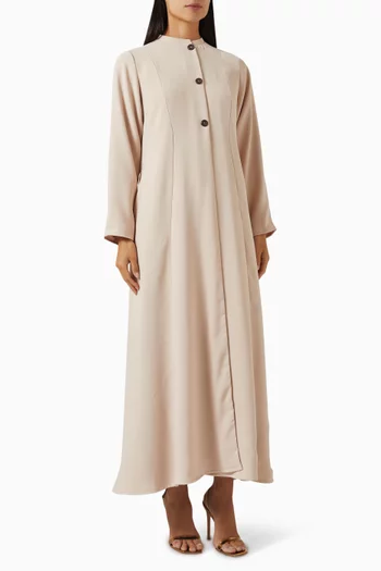 عباية بقصة على شكل حرف A كريب