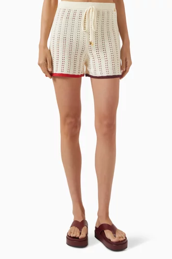 Colette Shorts in Crochet Knit