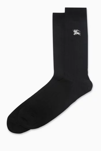 Equestrian Knight Socks in Wool-blend
