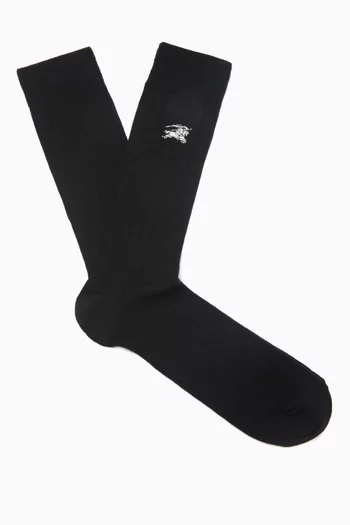 Equestrian Knight Socks in Wool-blend