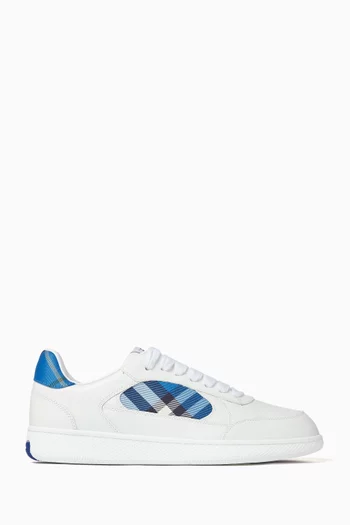 Terrace Check Sneakers in Leather