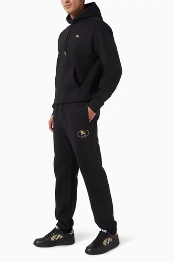 Knight Stamp Jogging Pants in Cotton