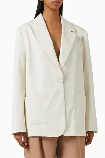 Loose-fit Blazer in Cotton-twill