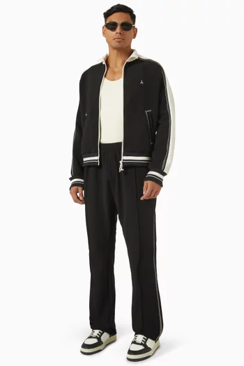 Whipstitch Track Jacket in Jersey