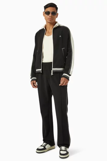 Whipstitch Track Pants in Jersey