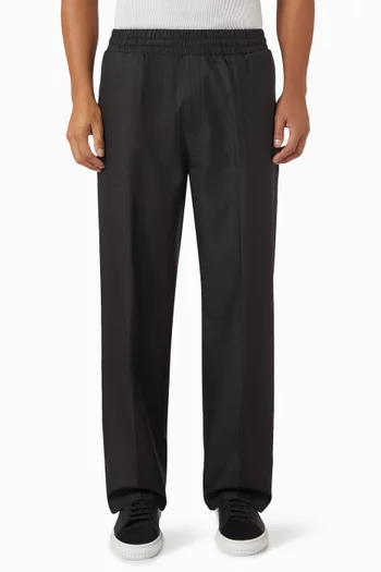 Elasticated Tailored Crease Pants