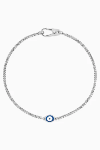 Single Eye Bracelet in Sterling Silver