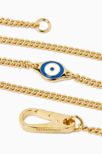 Single Eye Bracelet in 14kt Gold-plated Silver