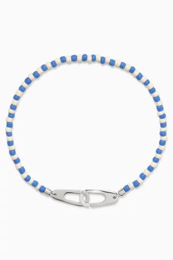 Niko Beaded Bracelet in Sterling Silver