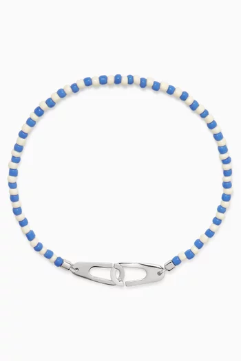 Niko Beaded Bracelet in Sterling Silver