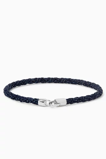 Cruz Denim Bracelet in Sterling Silver
