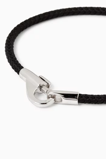 Snap Rope Bracelet in Sterling Silver