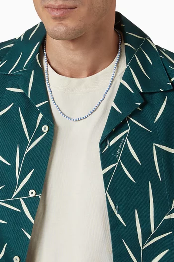 قلادة نيكو بخرز فضة إسترلينية