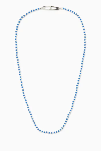 قلادة نيكو بخرز فضة إسترلينية