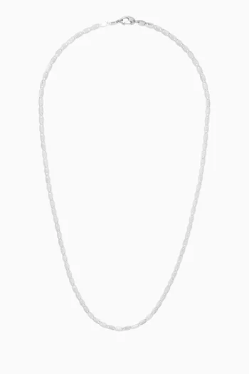 قلادة فيسبر بسلسلة فضة إسترلينية