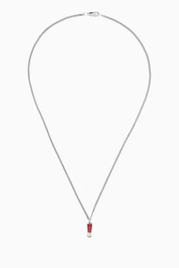 Exclamation Point Necklace in Sterling Silver