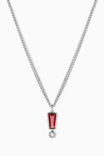 Exclamation Point Necklace in Sterling Silver