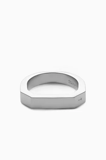 Hex Ring in Sterling Silver