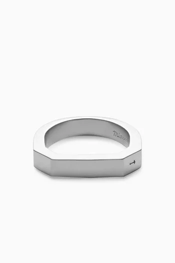 Hex Ring in Sterling Silver