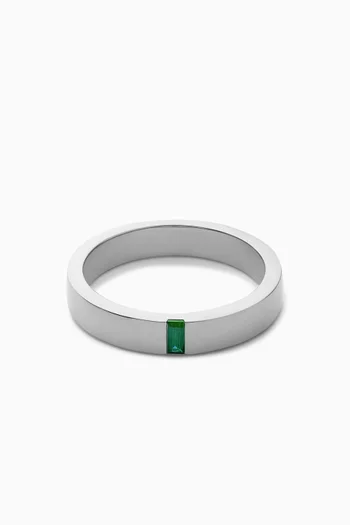 Agate Band Ring in Sterling Silver