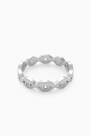 Mati Eye Ring in Sterling Silver