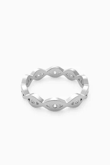 Mati Eye Ring in Sterling Silver