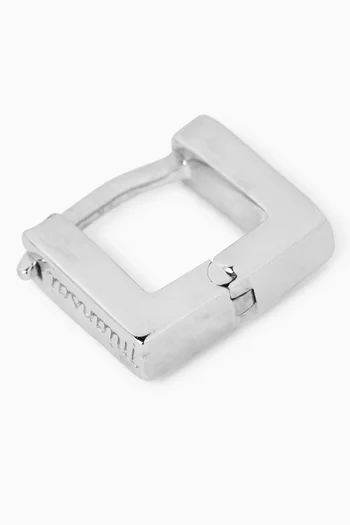 Scatola Single Huggie Earring in Sterling Silver
