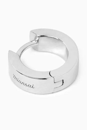 Single Huggie Earring in Sterling Silver