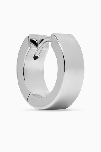 Single Huggie Earring in Sterling Silver