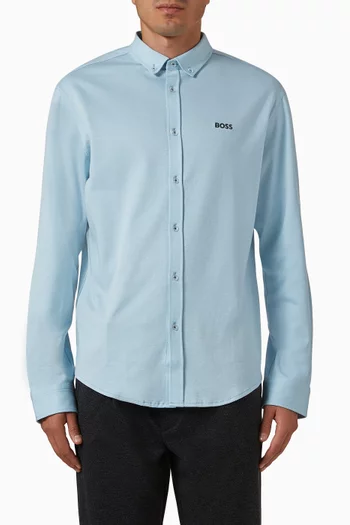 Regular-fit Shirt in Cotton Jersey