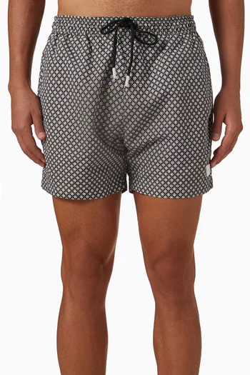 شورت سباحة شيرت بنقشة جذابة