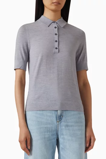 Fidenka Polo Sweater in Wool