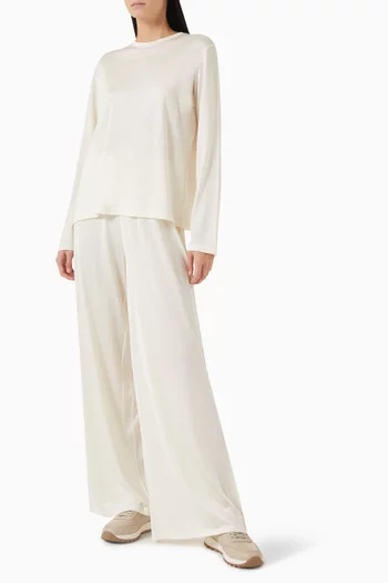 Long-sleeve Top in Silk-jersey