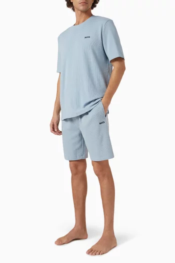 Waffle Shorts in Cotton-blend