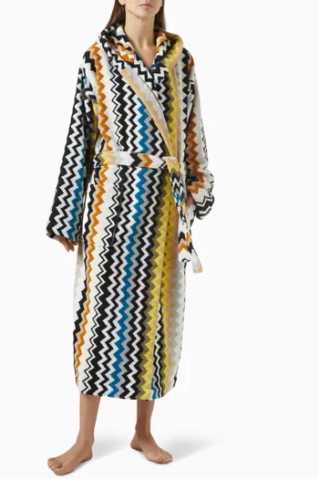 Unisex Best Hooded Bathrobe in Cotton-terry