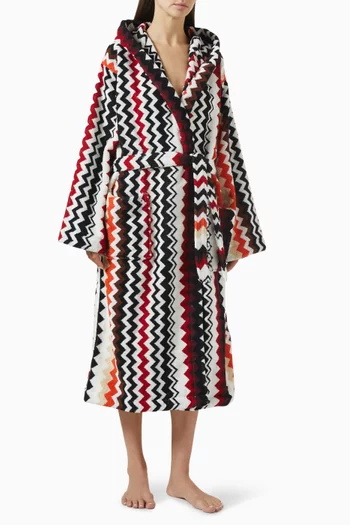Unisex Best Hooded Bathrobe in Cotton-terry