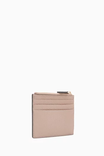 Rockstud Card Holder in Calfskin