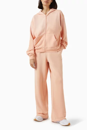 كنزة بغطاء رأس بسحّاب فرنش تيري