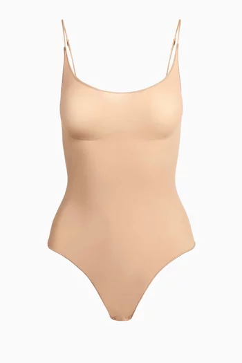 Sheer Seamless Thong Bodysuit