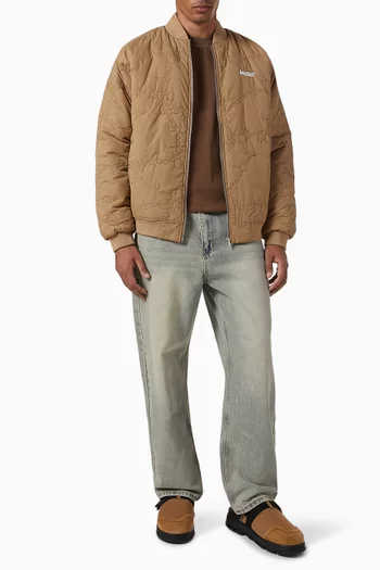 Wired Bomber Jacket in Quilted Nylon