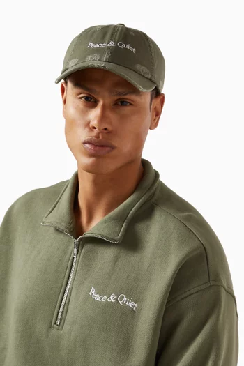Wordmark Logo-embroidered Dad Hat in Cotton