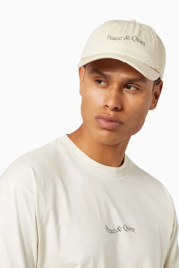 Wordmark Logo-embroidered Dad Hat in Cotton