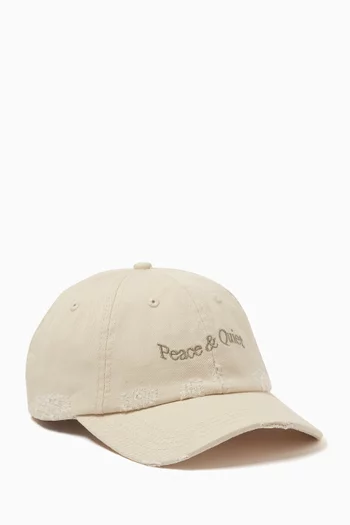 Wordmark Logo-embroidered Dad Hat in Cotton