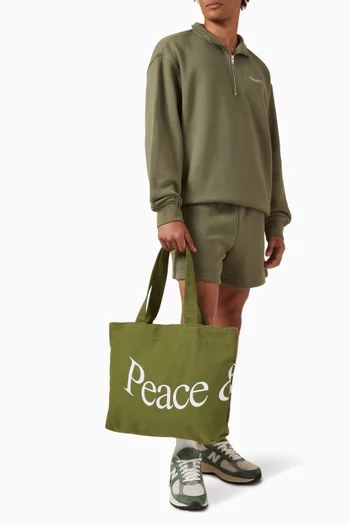 Wordmark Tote Bag in Cotton